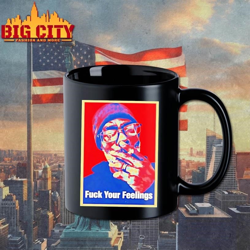 Fuck Your Feelings Black Man Smoking Beanie Glasses - Adult & Kids T-Shirts, Sweatshirts & Hoodies apparel design preview 3
