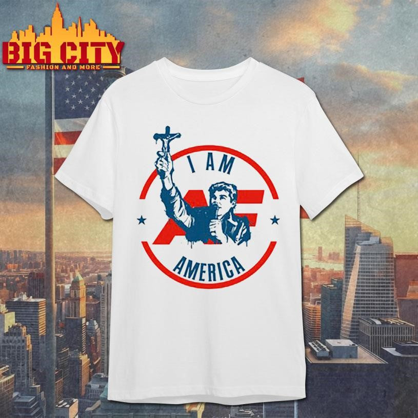 Official Fuentes America First Crucifix Shirt Unisex T-shirt, Sweatshirt, Hoodie, Long Sleeve Tee - T-Shirt, Sweatshirt, Hoodie