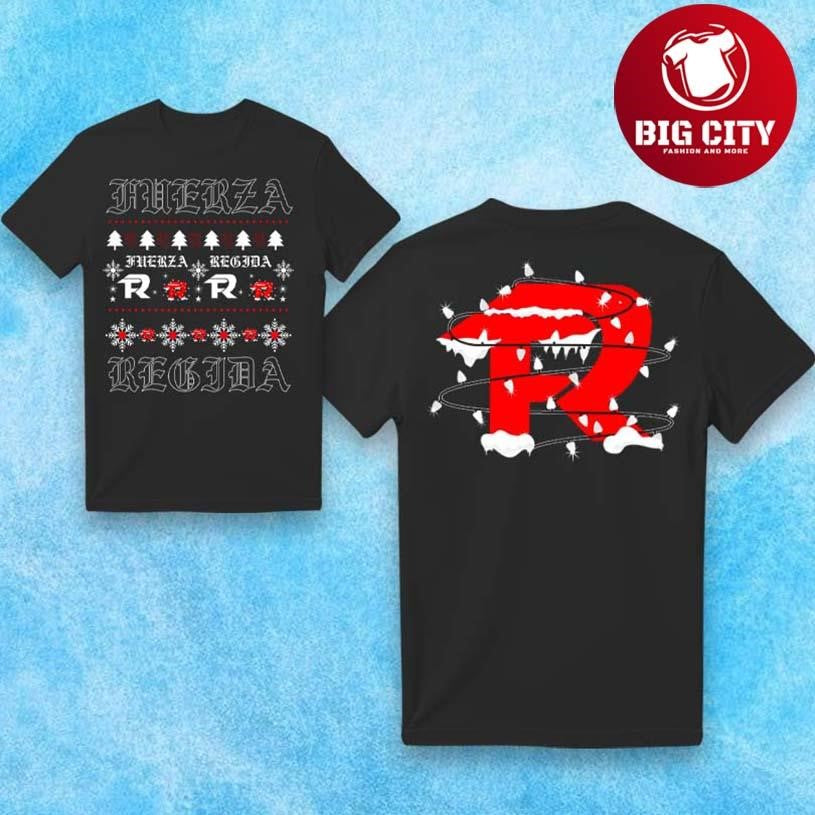 Fuerza Regida Christmas 2025 Two Sided Shirt Unisex T-shirt, Sweatshirt, Hoodie, Long Sleeve Tee - T-Shirt, Sweatshirt, Hoodie