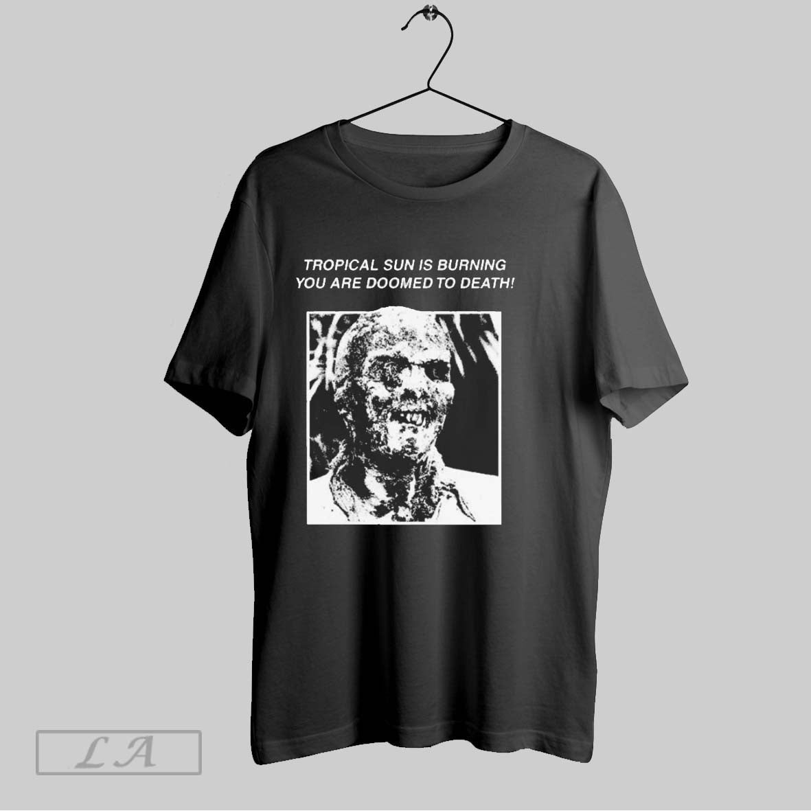 Fulci Tropical Sun Is Burning You Are Doomed To Death Zombi Unisex T-shirt, Sweatshirt, Hoodie, Long Sleeve Tee - T-Shirt, Sweatshirt, Hoodie