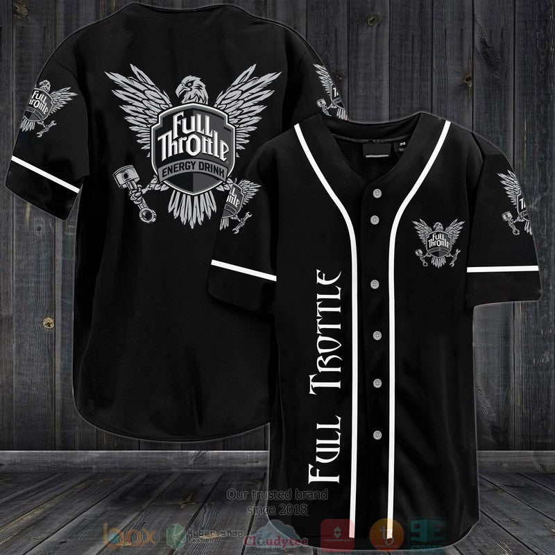 Full Throttle Energy Drink Baseball shirt baseball jersey product view 1