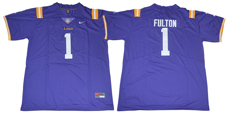 Fulton 1 Purple College Football Jersey football jersey product view 1