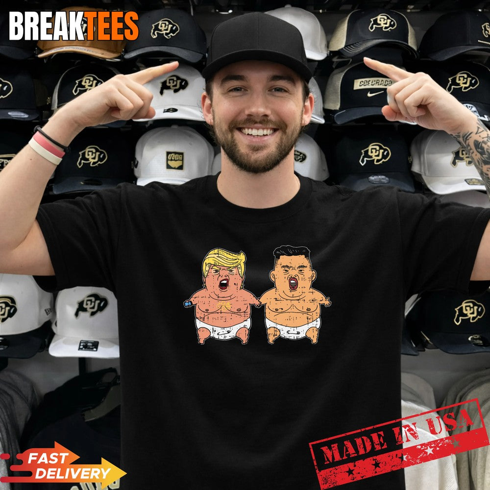 Funny Baby Trump Kim Jong Un Blimp Balloon T-Shirt Unisex T-shirt, Sweatshirt, Hoodie, Long Sleeve Tee - T-Shirt, Sweatshirt, Hoodie