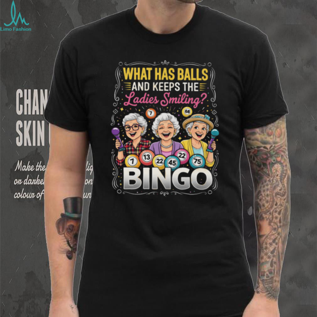 Funny Bingo Balls Ladies Smiling Graphic for Senior - Adult & Kids T-Shirts, Sweatshirts & Hoodies apparel design preview 3