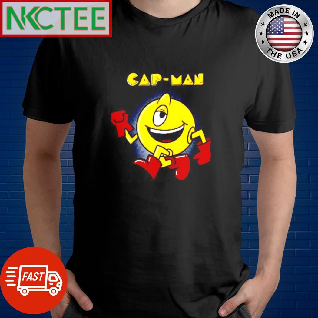Funny Cap-man Pac-man run shirt Unisex T-shirt, Sweatshirt, Hoodie, Long Sleeve Tee - T-Shirt, Sweatshirt, Hoodie