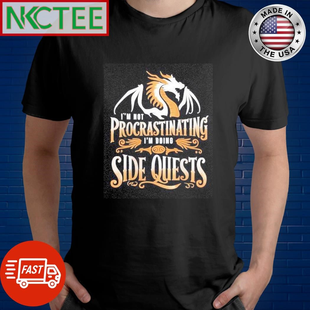 Funny Elon Musk i’m not procrastinating i’m doing side quests shirt Unisex T-shirt, Sweatshirt, Hoodie, Long Sleeve Tee - T-Shirt, Sweatshirt, Hoodie