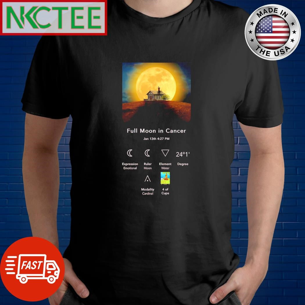 Funny Full Moon in Cancer shirt Unisex T-shirt, Sweatshirt, Hoodie, Long Sleeve Tee - T-Shirt, Sweatshirt, Hoodie