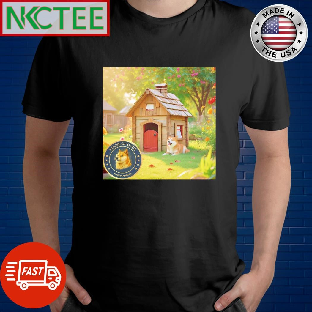Funny If you have a dog and need to buy a house, consider investing in the House of Doge coin shirt - T-Shirt, Sweatshirt, Hoodie