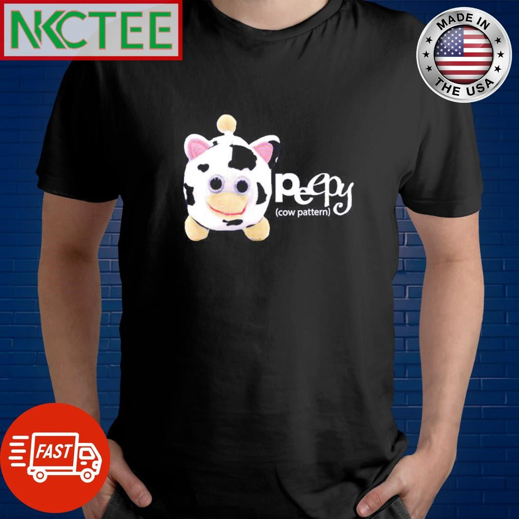 Funny Peepy cow pattern shirt Unisex T-shirt, Sweatshirt, Hoodie, Long Sleeve Tee - T-Shirt, Sweatshirt, Hoodie