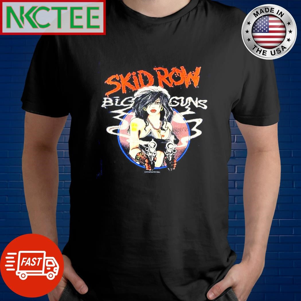 Funny Skid row big guns shirt Unisex T-shirt, Sweatshirt, Hoodie, Long Sleeve Tee - T-Shirt, Sweatshirt, Hoodie