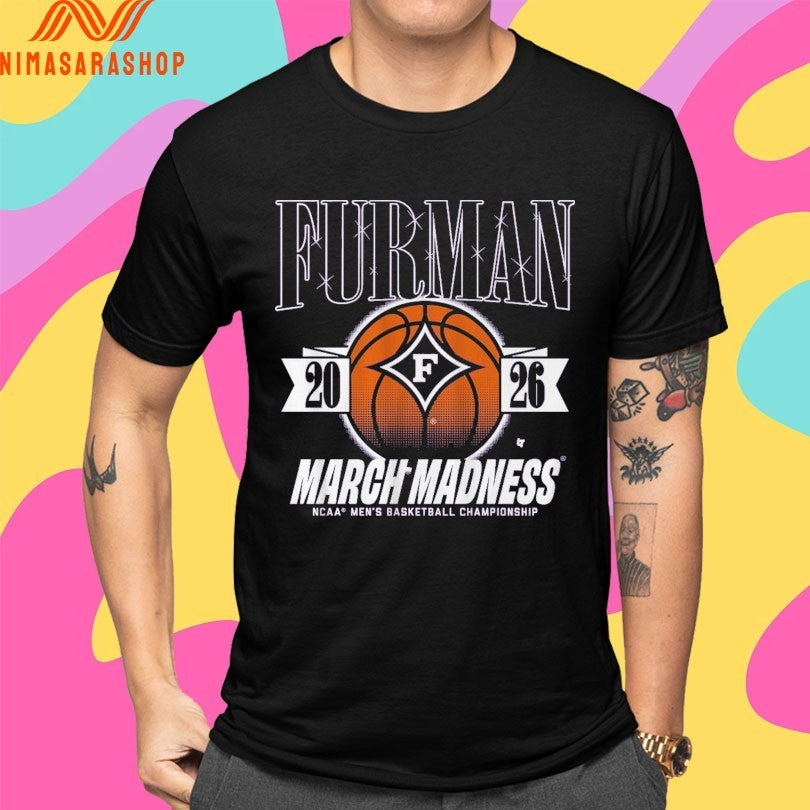 Furman Paladins MBB 2026 March Madness NCAA Men's - Adult & Kids T-Shirts, Sweatshirts & Hoodies apparel design preview 4