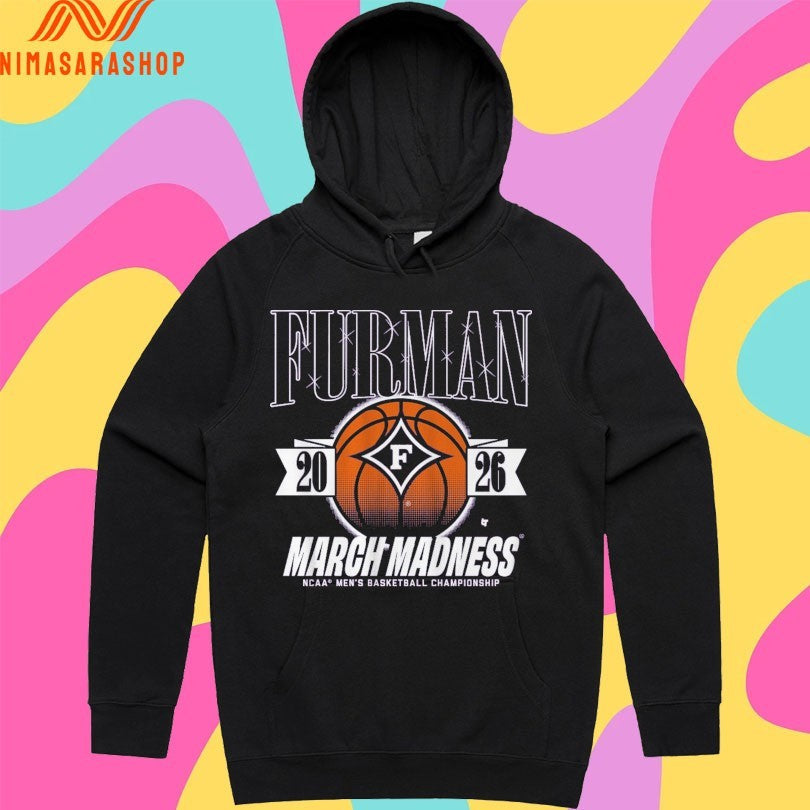 Furman Paladins MBB 2026 March Madness NCAA Men's - Adult & Kids T-Shirts, Sweatshirts & Hoodies apparel design preview 2