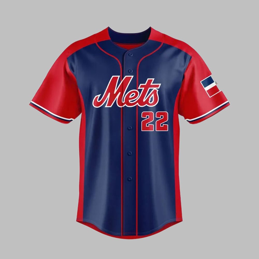 Mets Dominican Republic-themed Juan Soto Jersey Giveaway 2025 baseball jersey product view 4