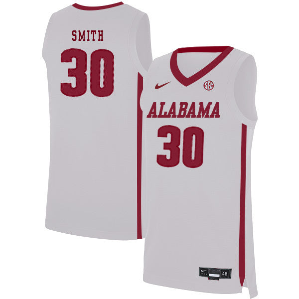 Galin Smith 30 White College Football Jersey football jersey product view 1
