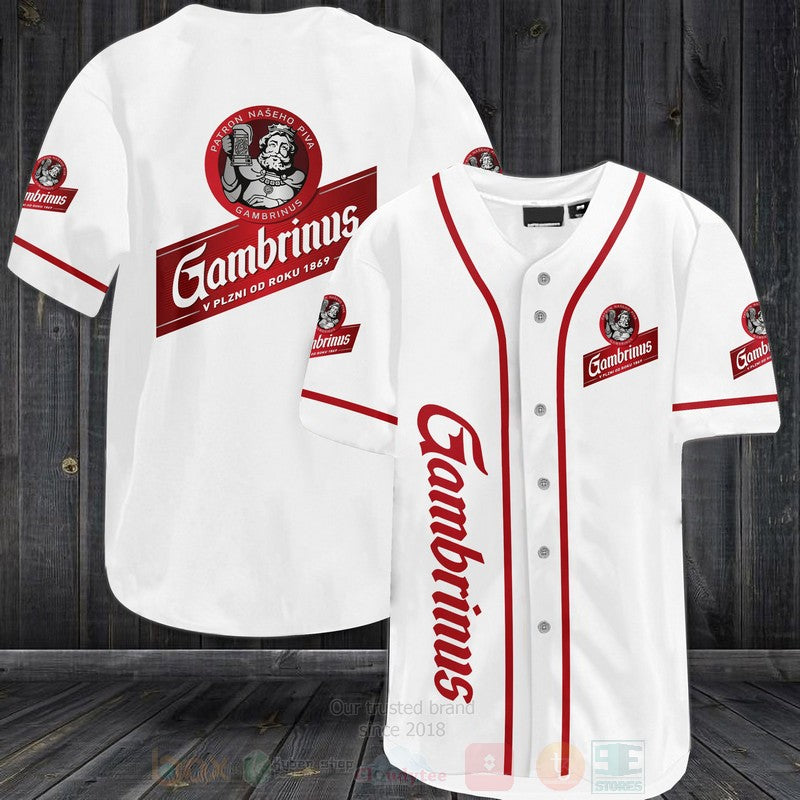 FASHION Gambrinus Baseball Jerseys Botton Shirt baseball jersey product view 1