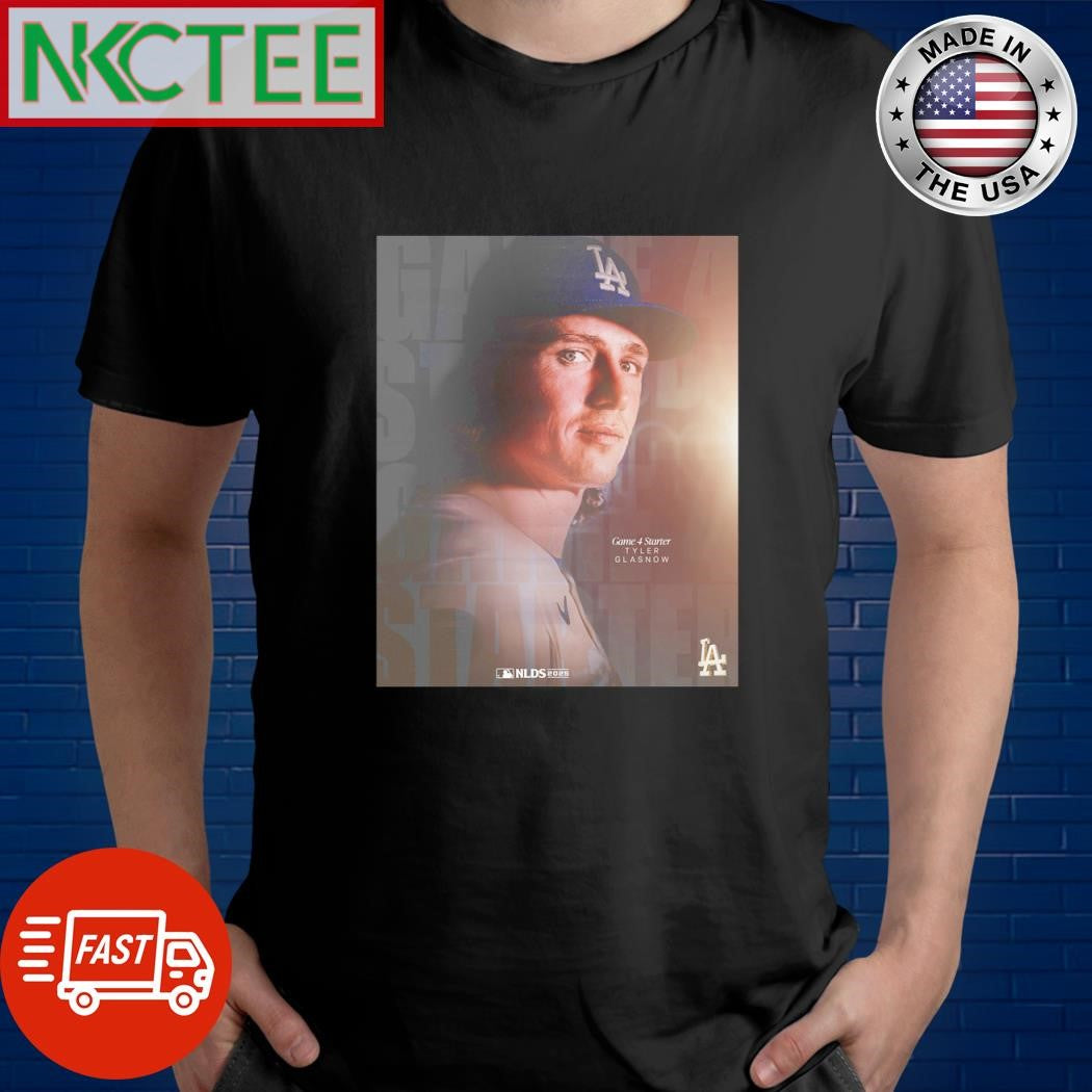 Game 4 starter Tyler Glasnow NLDS 2025 shirt Unisex T-shirt, Sweatshirt, Hoodie, Long Sleeve Tee - T-Shirt, Sweatshirt, Hoodie
