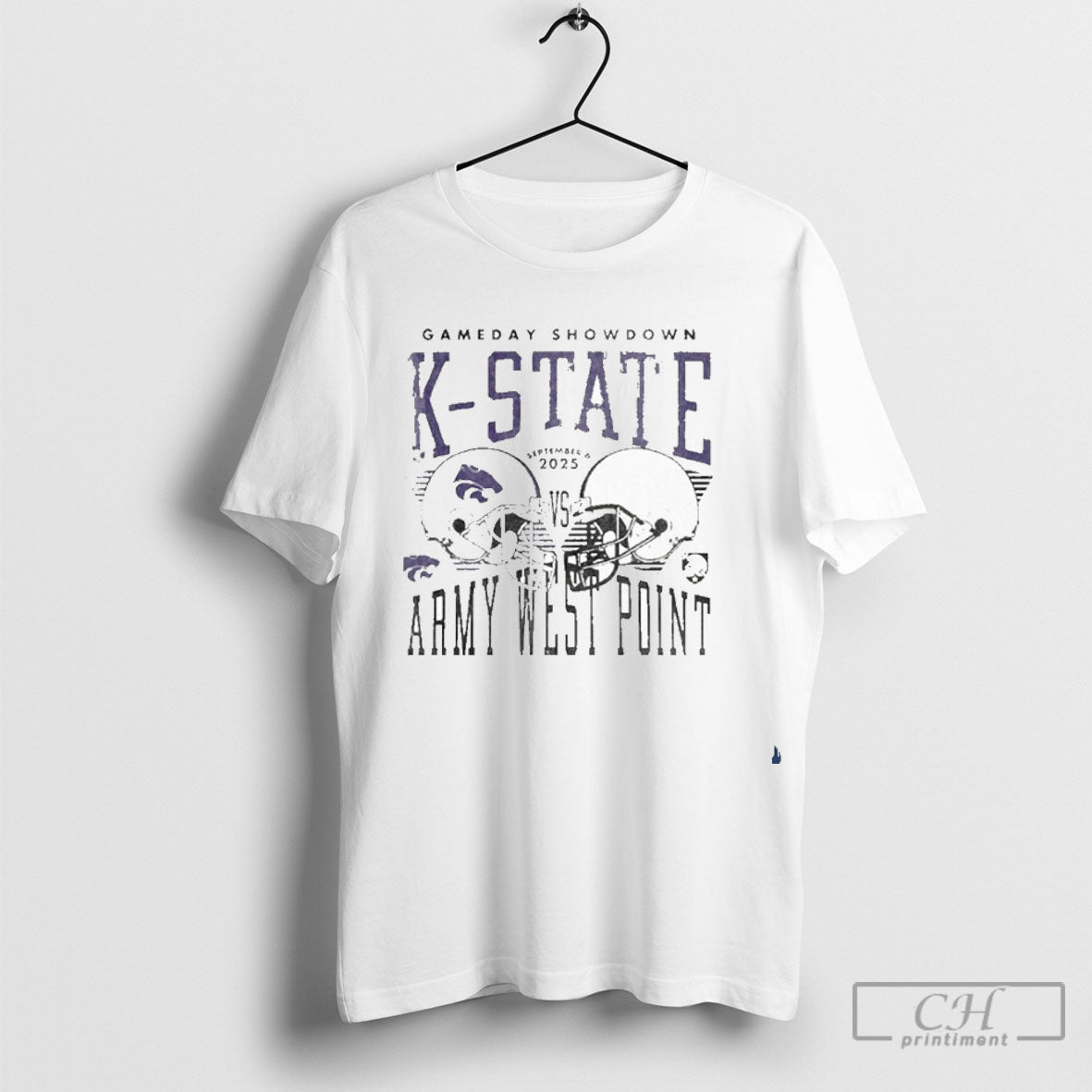 Gameday K State Vs Army West Point September 6 2025 Duel Helmet Shirt Tee Unisex T-shirt, Sweatshirt, Hoodie, Long Sleeve Tee - T-Shirt, Sweatshirt, Hoodie