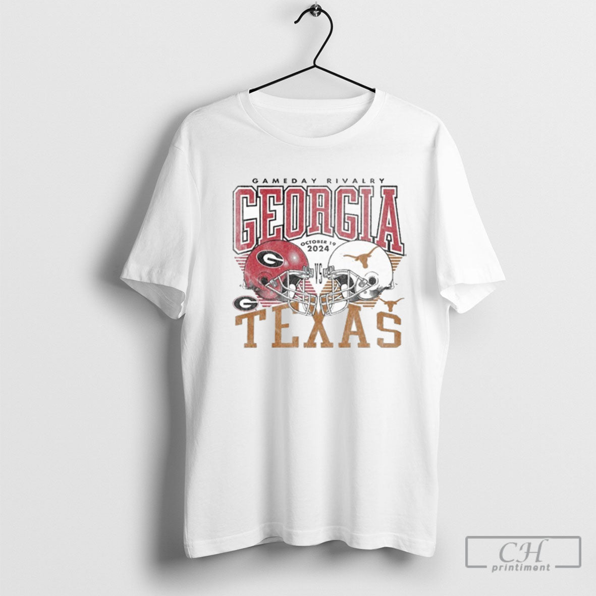Gameday Showdown 2025 Texas Vs Georgia Matchup T T Shirt Unisex T-shirt, Sweatshirt, Hoodie, Long Sleeve Tee - T-Shirt, Sweatshirt, Hoodie