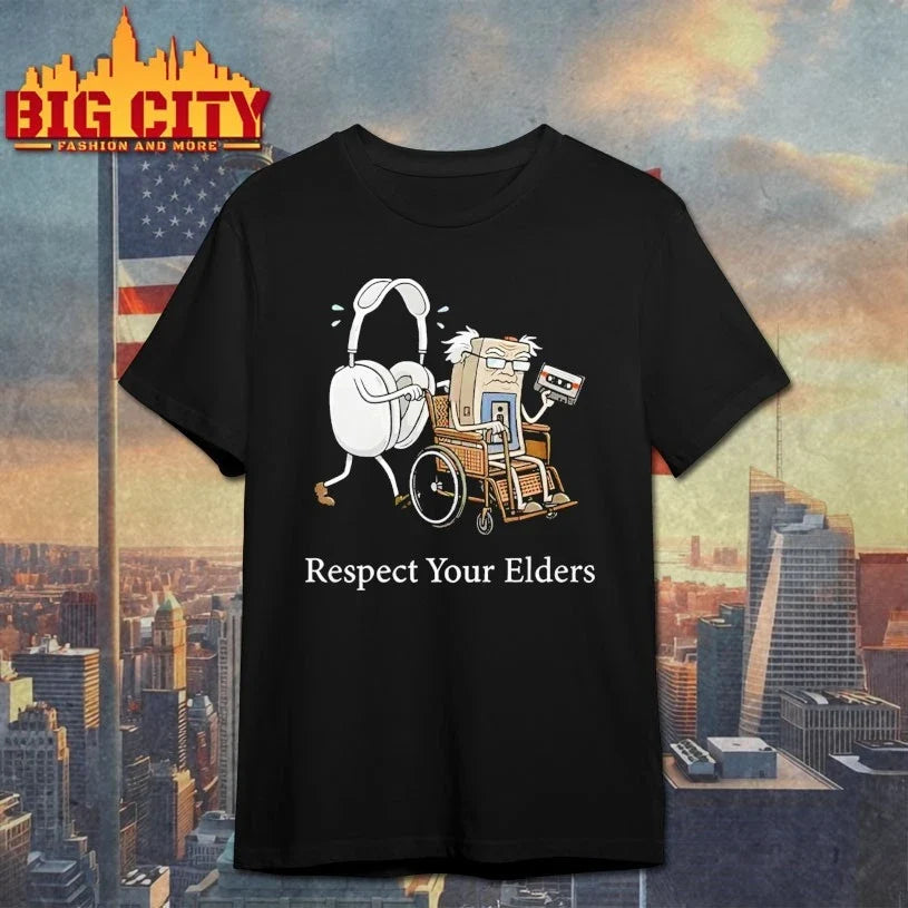 Gaming &amp; Tech Focus Respect Your Elders shirt Unisex T-shirt, Sweatshirt, Hoodie, Long Sleeve Tee - T-Shirt, Sweatshirt, Hoodie