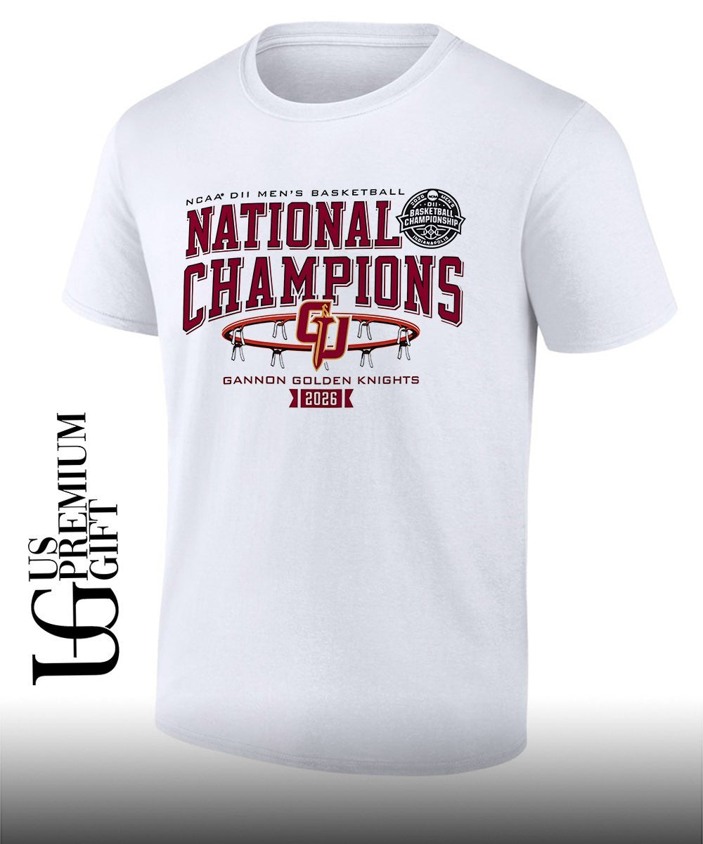 Gannon Golden Knights NCAA Division III Mens Basketball Championship 2026 shirt Unisex T-shirt, Sweatshirt, Hoodie, Long Sleeve Tee - T-Shirt, Sweatshirt, Hoodie