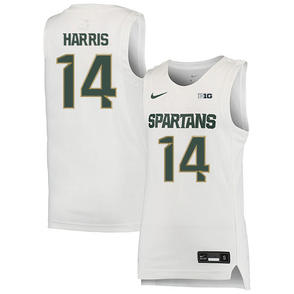 Gary Harris 14 White College Football Jersey football jersey product view 1