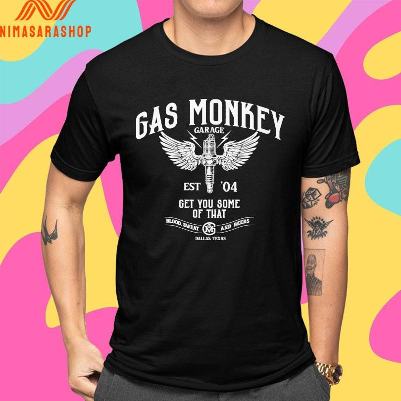 Gas Monkey Garage Est 04 Get You Some Of That Blood - Adult & Kids T-Shirts, Sweatshirts & Hoodies apparel design preview 4