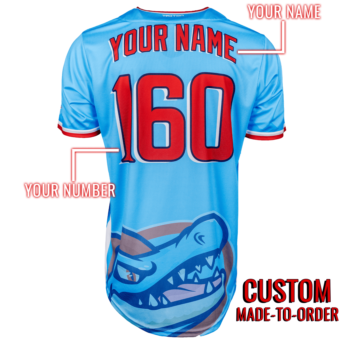 Gatrs PokéLeague Lifestyle Baseball Jersey *CUSTOM* baseball jersey product view 2