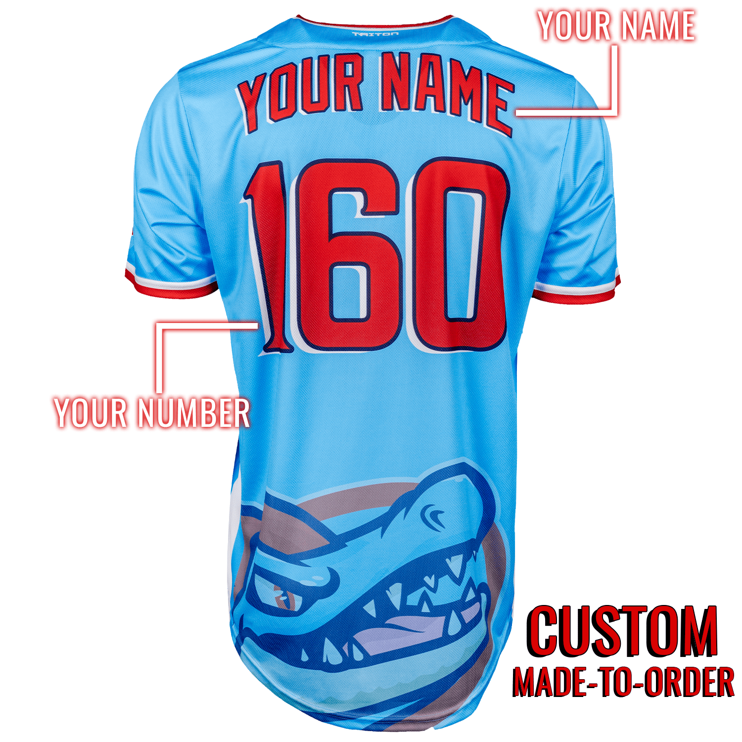 Gatrs PokéLeague Lifestyle Baseball Jersey *CUSTOM* baseball jersey product view 2