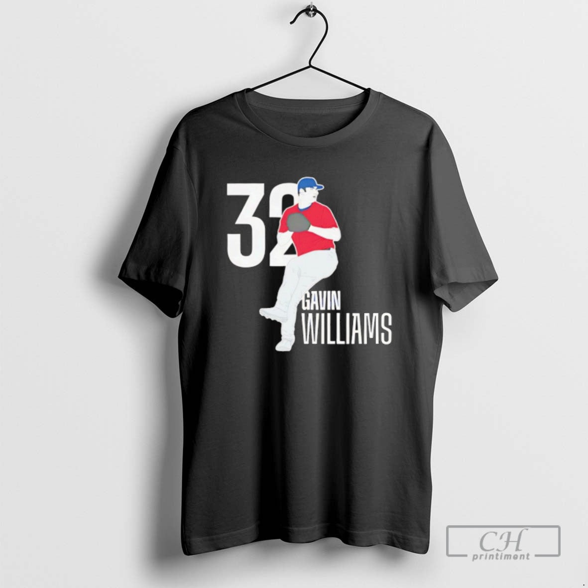 Gavin Williams Cleveland Guardians 32 Cartoon T Shirts Unisex T-shirt, Sweatshirt, Hoodie, Long Sleeve Tee - T-Shirt, Sweatshirt, Hoodie
