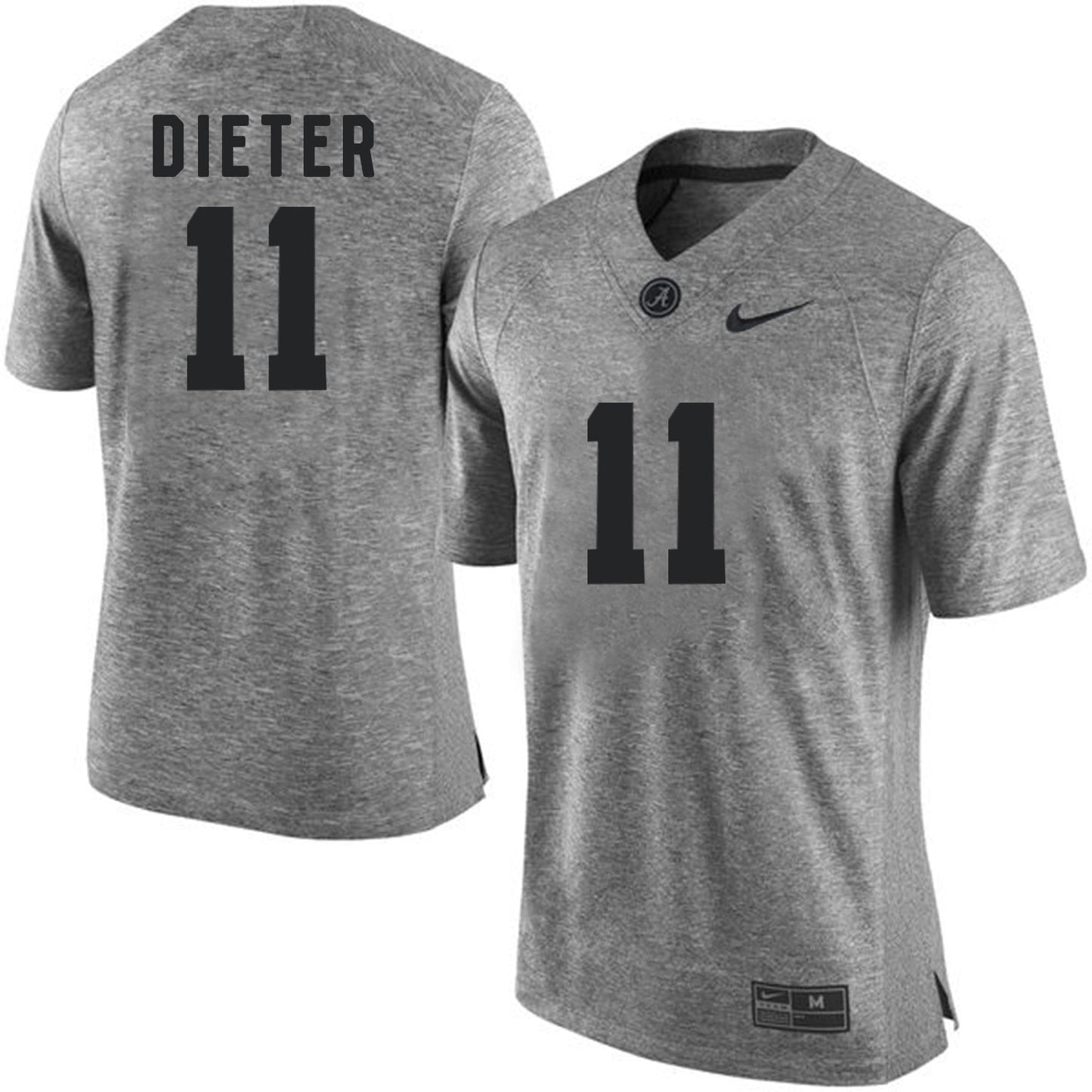 Gehrig Dieter 11 Gray College Football Jersey football jersey product view 1