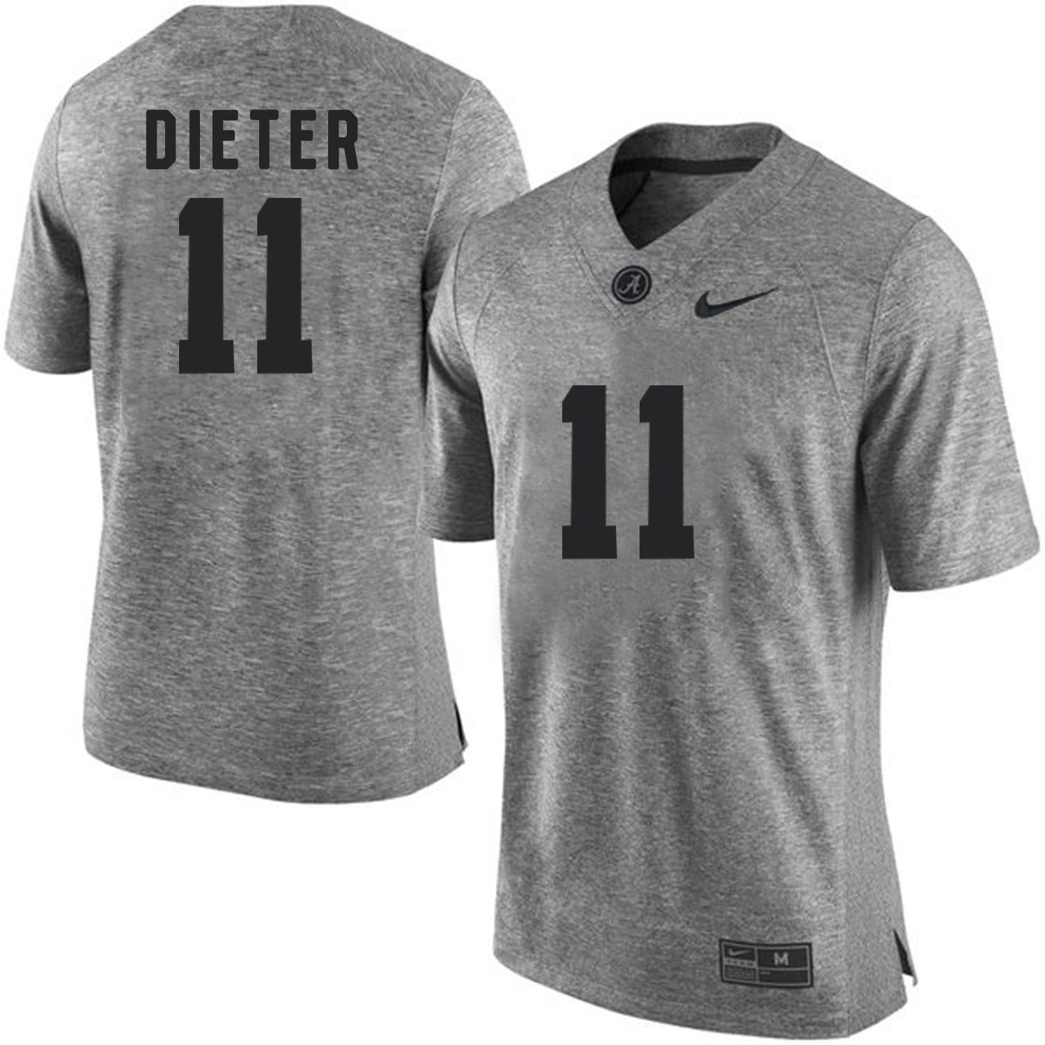 Gehrig Dieter 11 Gray College Football Jersey football jersey product view 1