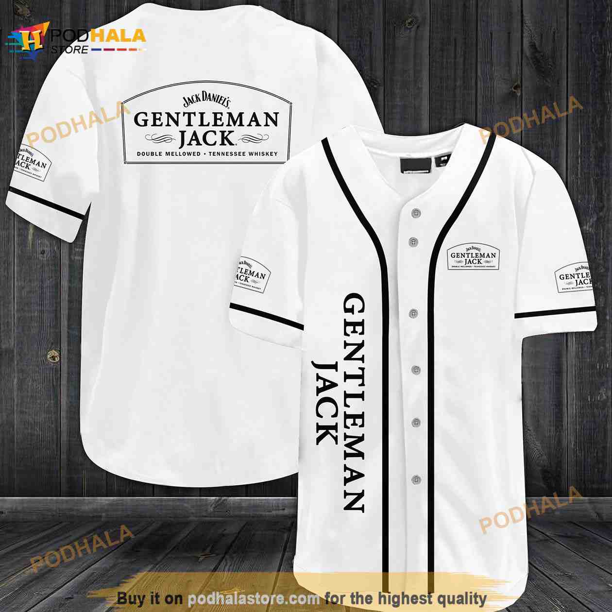 Gentleman Jack All Over Print Unisex 3D Baseball Jersey baseball jersey product view 1