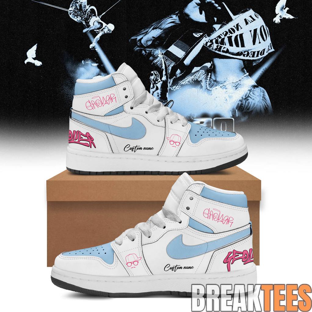 Geolier 2026 Stadi Summer Festival Tour Cielo 26 Custom AJ1 Shoes Unisex T-shirt, Sweatshirt, Hoodie, Long Sleeve Tee - T-Shirt, Sweatshirt, Hoodie