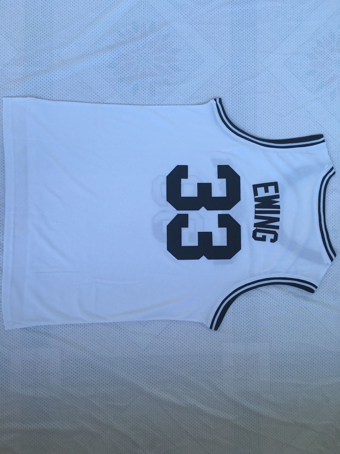 Georgetown Hoyas #33 Patrick Ewing Patrick · Ewing 33 White Jersey Style 2 College Football Jersey football jersey product view 1