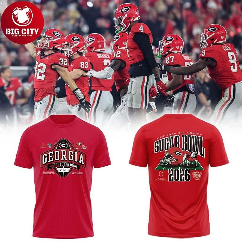 Georgia Bulldogs 2026 Sugar Bowl Champions NCAA Two Sided Shirt Unisex T-shirt, Sweatshirt, Hoodie, Long Sleeve Tee - T-Shirt, Sweatshirt, Hoodie