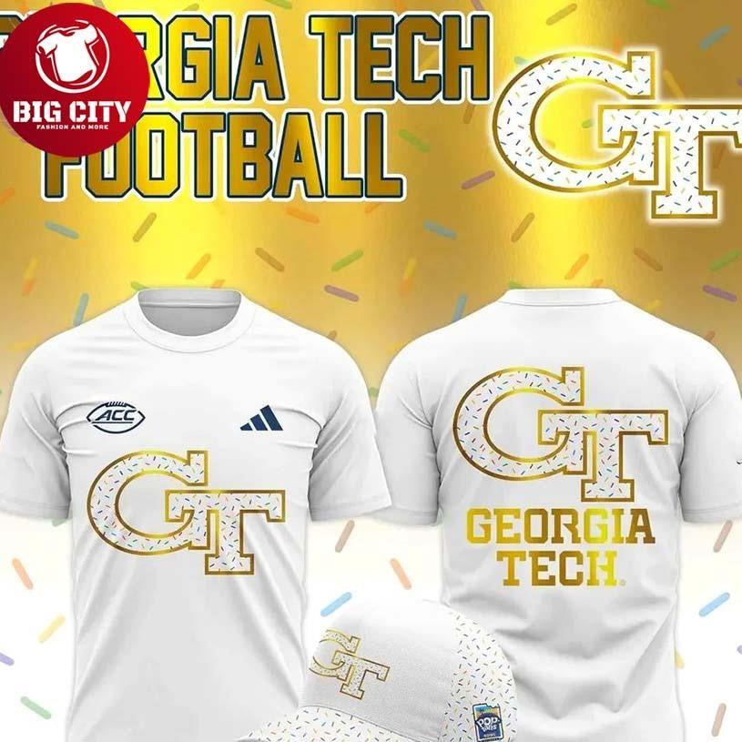 Georgia Tech Football Frosted x Sprinkled Two Sided Shirt Unisex T-shirt, Sweatshirt, Hoodie, Long Sleeve Tee - T-Shirt, Sweatshirt, Hoodie