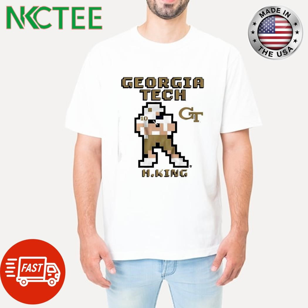 Georgia Tech Football Haynes King Retro Baller pixel shirt Unisex T-shirt, Sweatshirt, Hoodie, Long Sleeve Tee - T-Shirt, Sweatshirt, Hoodie