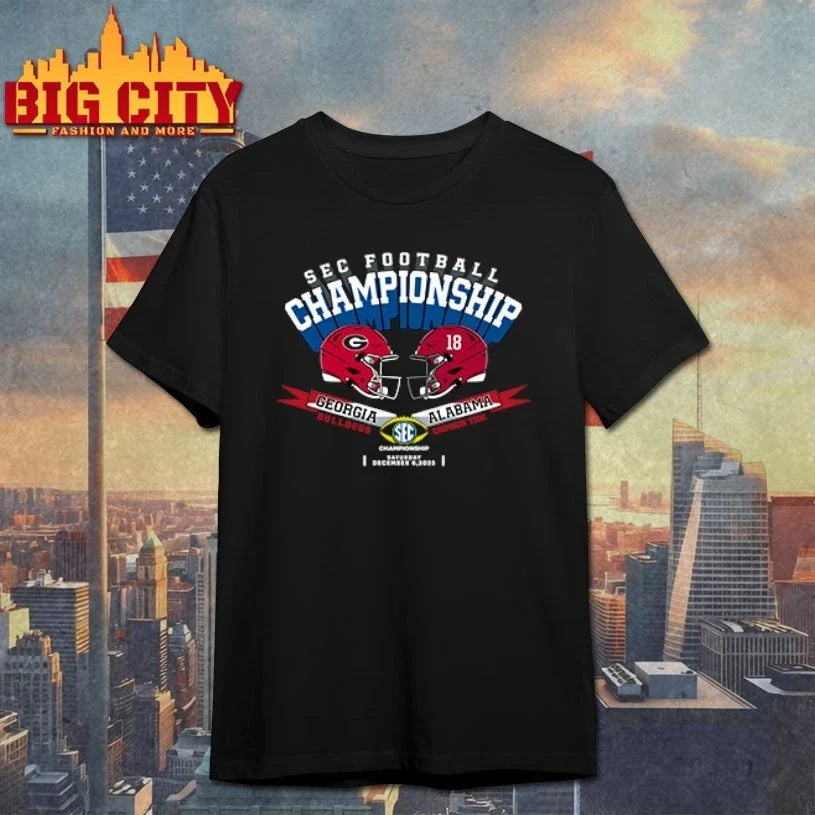Georgia Vs Alabama SEC Championship 2025 shirt Unisex T-shirt, Sweatshirt, Hoodie, Long Sleeve Tee - T-Shirt, Sweatshirt, Hoodie