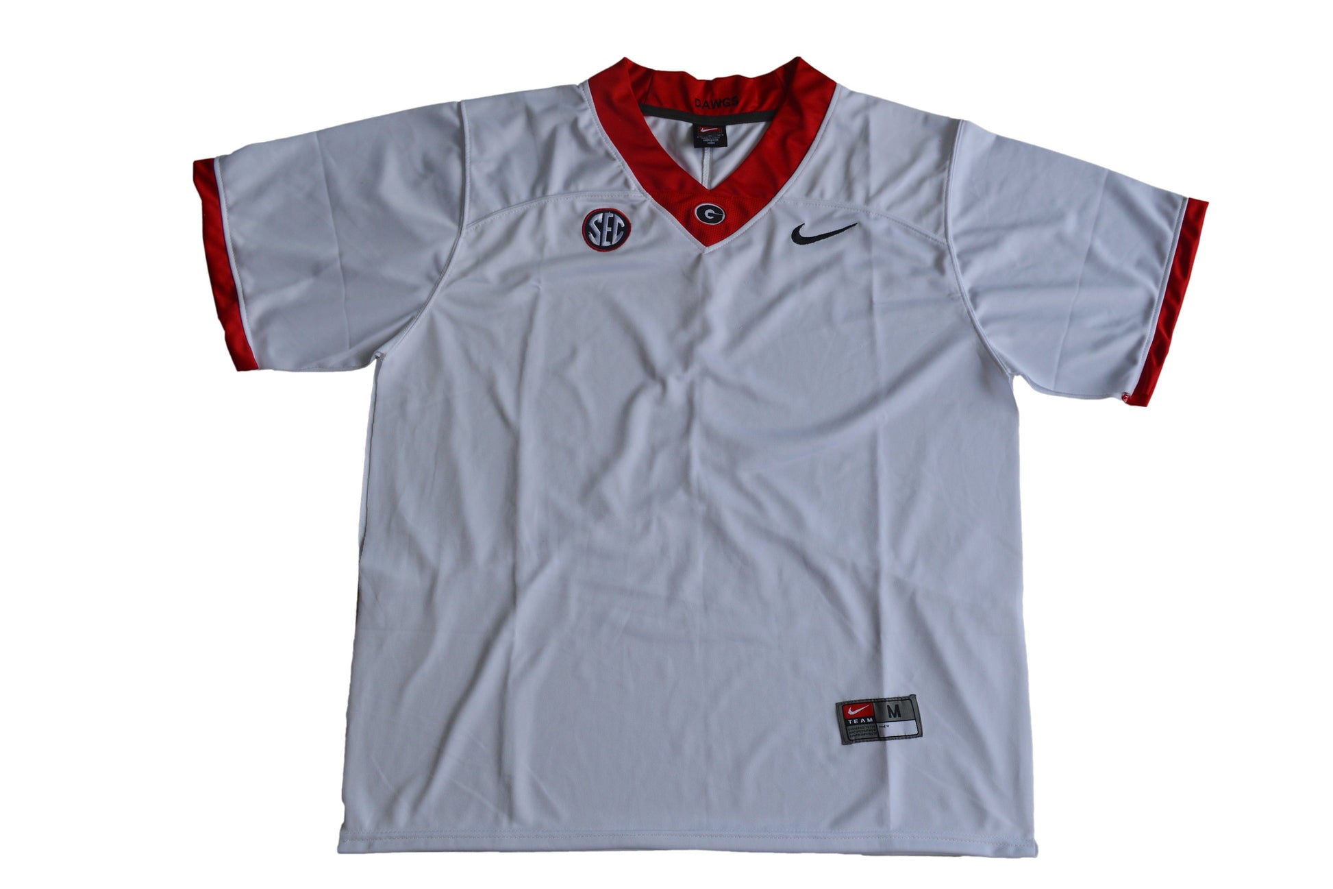 Georgia Bulldogs 2017 Blank White Front College Football Jersey football jersey product view 1