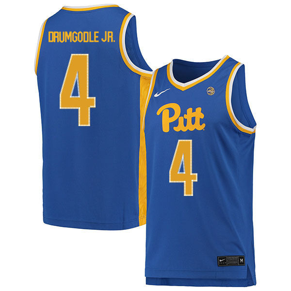 Gerald Drumgoole Jr. 4 Blue College Football Jersey football jersey product view 1
