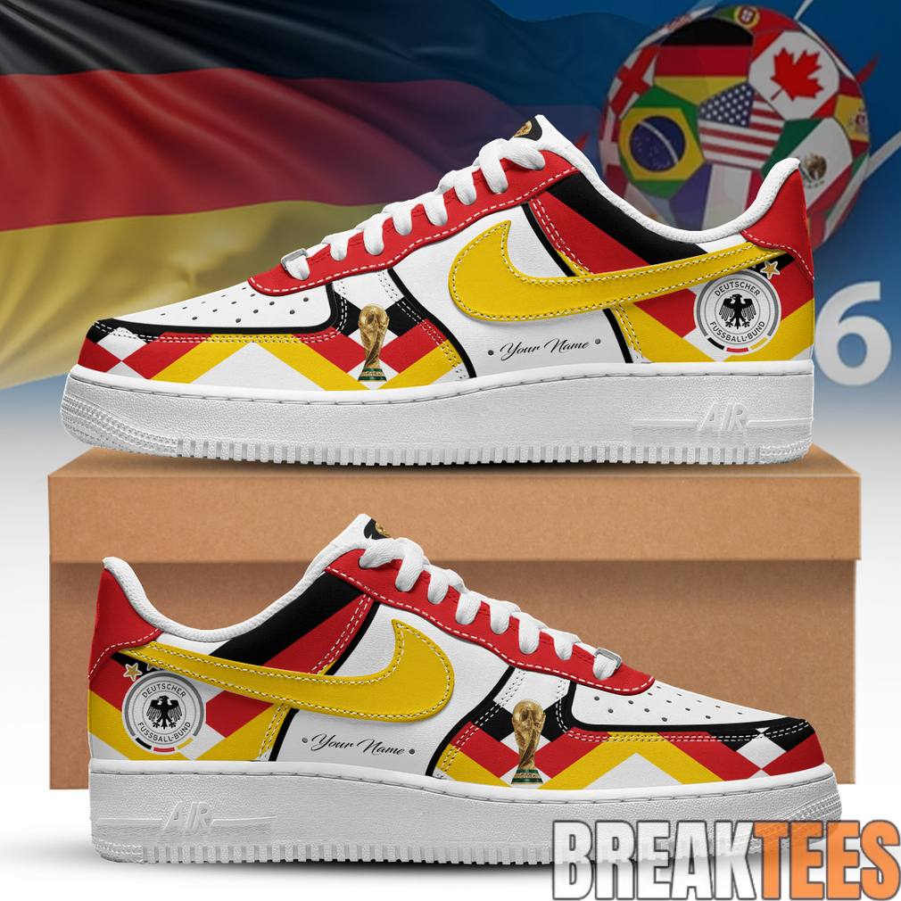 Germany National Team World Cup 2026 Custom Air Force 1 Shoes Unisex T-shirt, Sweatshirt, Hoodie, Long Sleeve Tee - T-Shirt, Sweatshirt, Hoodie