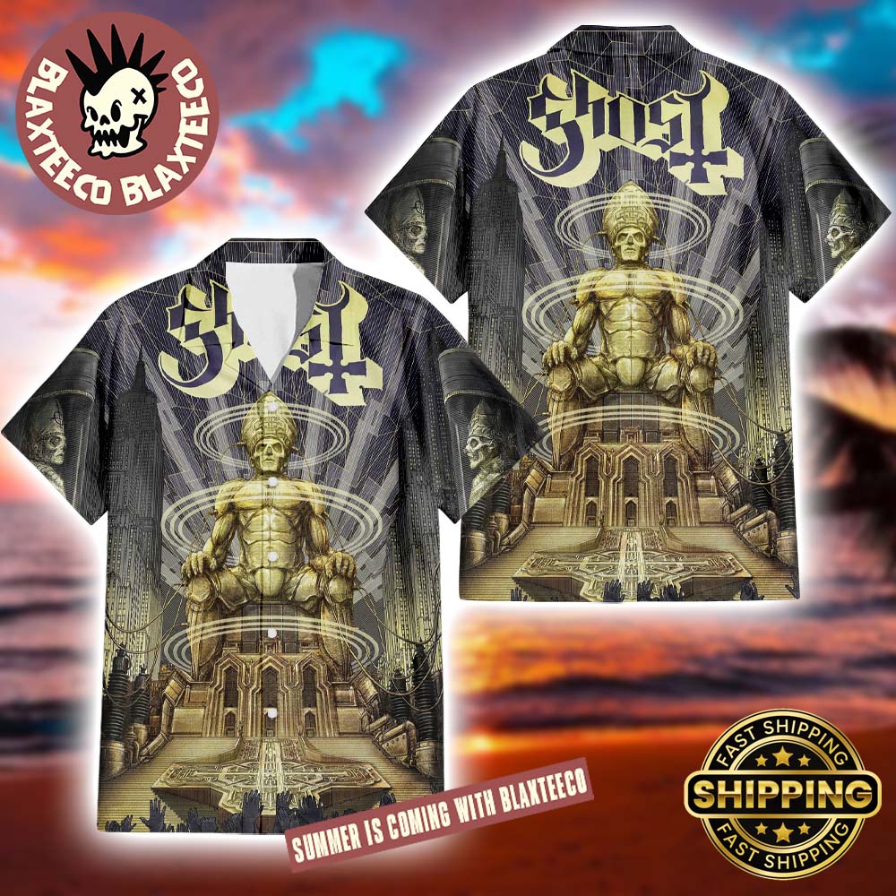 Ghost Band Ceremony and Devotion Album Cover 2025 Summer Hawaiian Shirt Unisex T-shirt, Sweatshirt, Hoodie, Long Sleeve Tee - T-Shirt, Sweatshirt, Hoodie