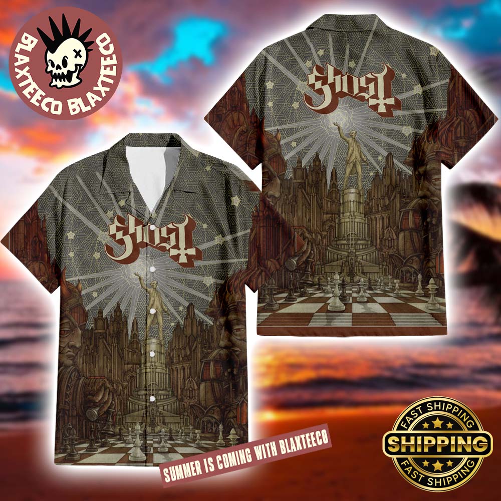 Ghost Band Popestar Album Cover Gift For Fans Summer 2025 Hawaiian Shirt Unisex T-shirt, Sweatshirt, Hoodie, Long Sleeve Tee - T-Shirt, Sweatshirt, Hoodie