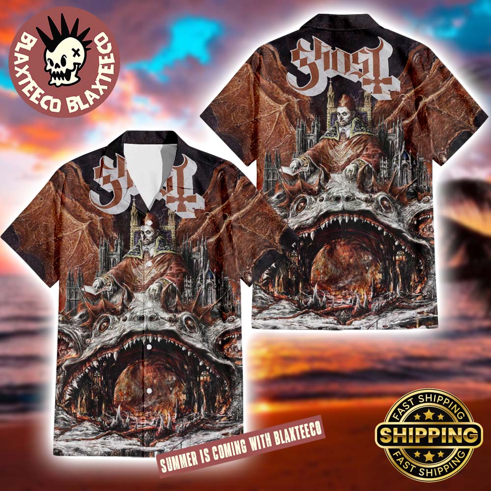 Ghost Band Prequelle Album Cover 2025 Summer Hawaiian Shirt Unisex T-shirt, Sweatshirt, Hoodie, Long Sleeve Tee - T-Shirt, Sweatshirt, Hoodie