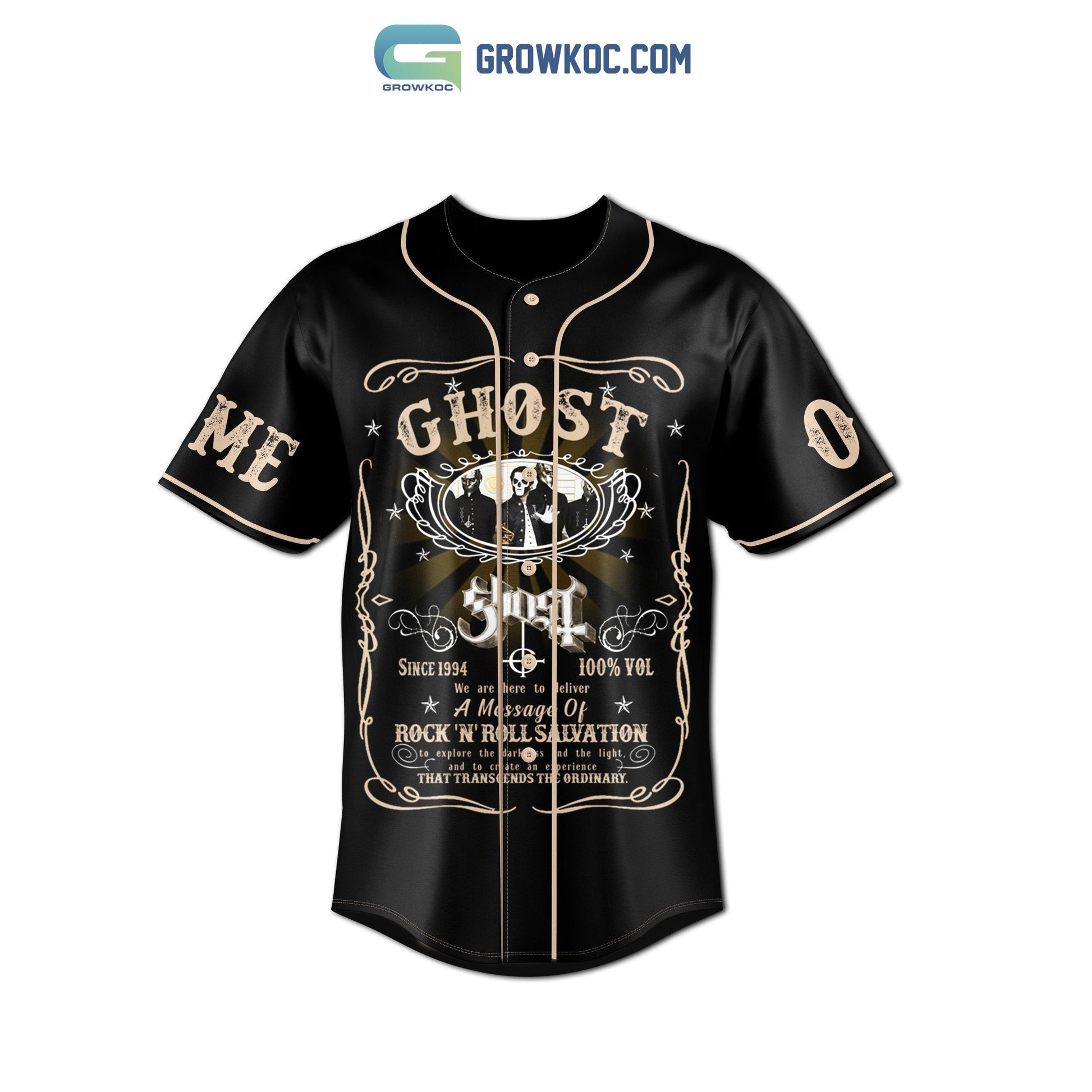 Ghost Band Re Impera Tour USA 2023 Personalized Baseball Jersey baseball jersey product view 3