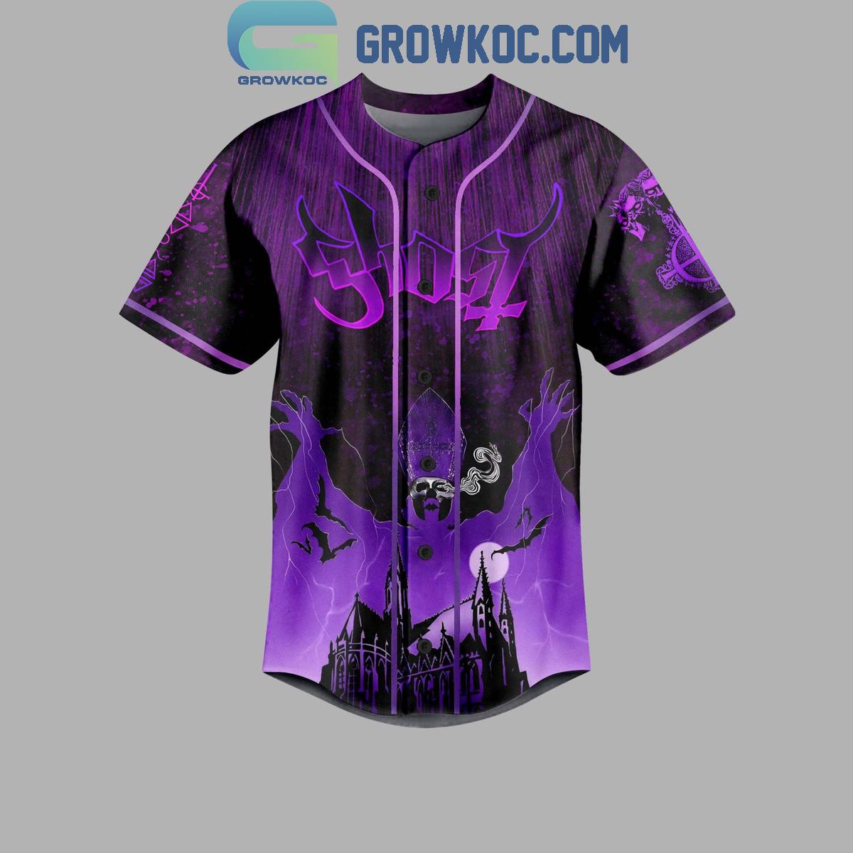 Ghost I’m Done Crying Over Someone Like You Personalized Baseball Jersey baseball jersey product view 2