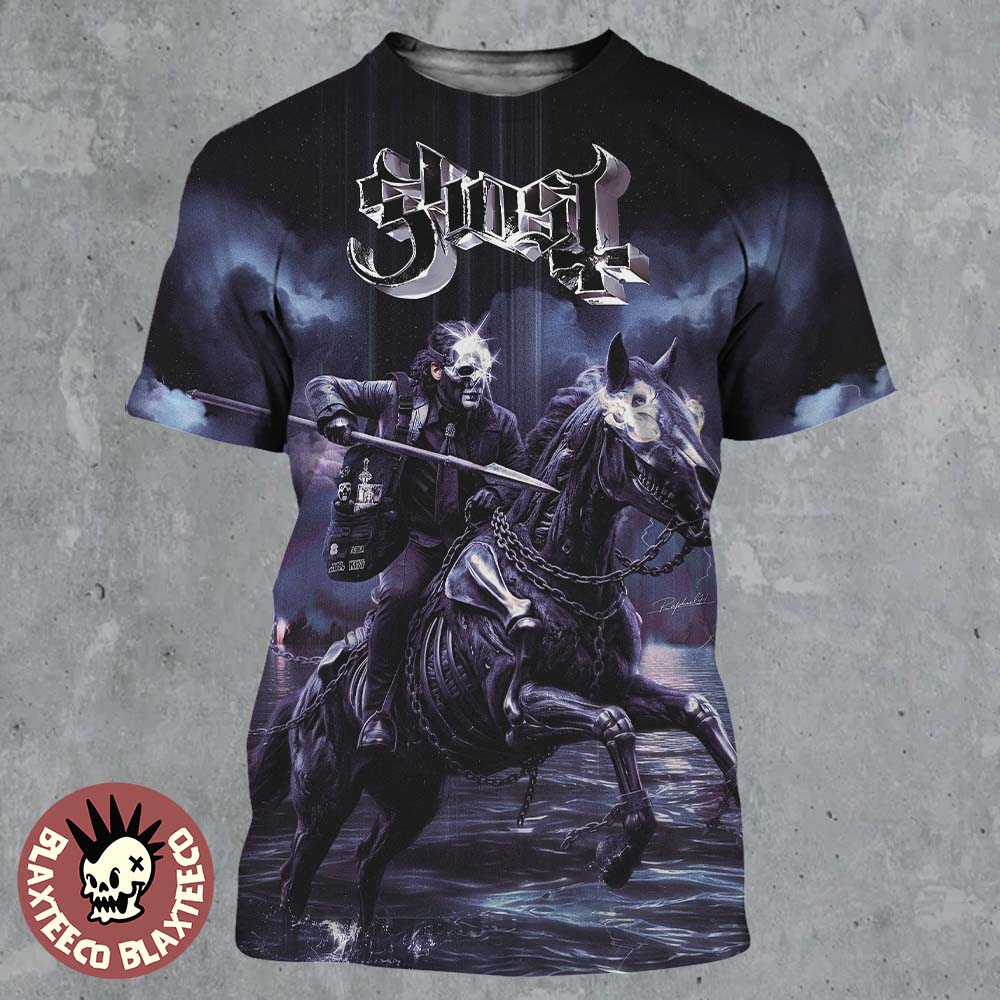 Ghost Papa V Perpetua Skeletour 2026 The Horsemen Art All Over Print Shirt Unisex T-shirt, Sweatshirt, Hoodie, Long Sleeve Tee - T-Shirt, Sweatshirt, Hoodie