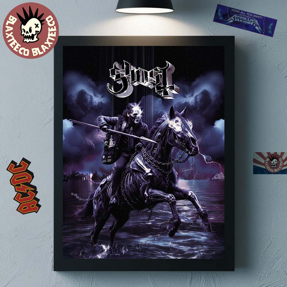 Ghost Papa V Perpetua Skeletour 2026 The Horsemen Art Home Decor Poster Canvas Unisex T-shirt, Sweatshirt, Hoodie, Long Sleeve Tee - T-Shirt, Sweatshirt, Hoodie