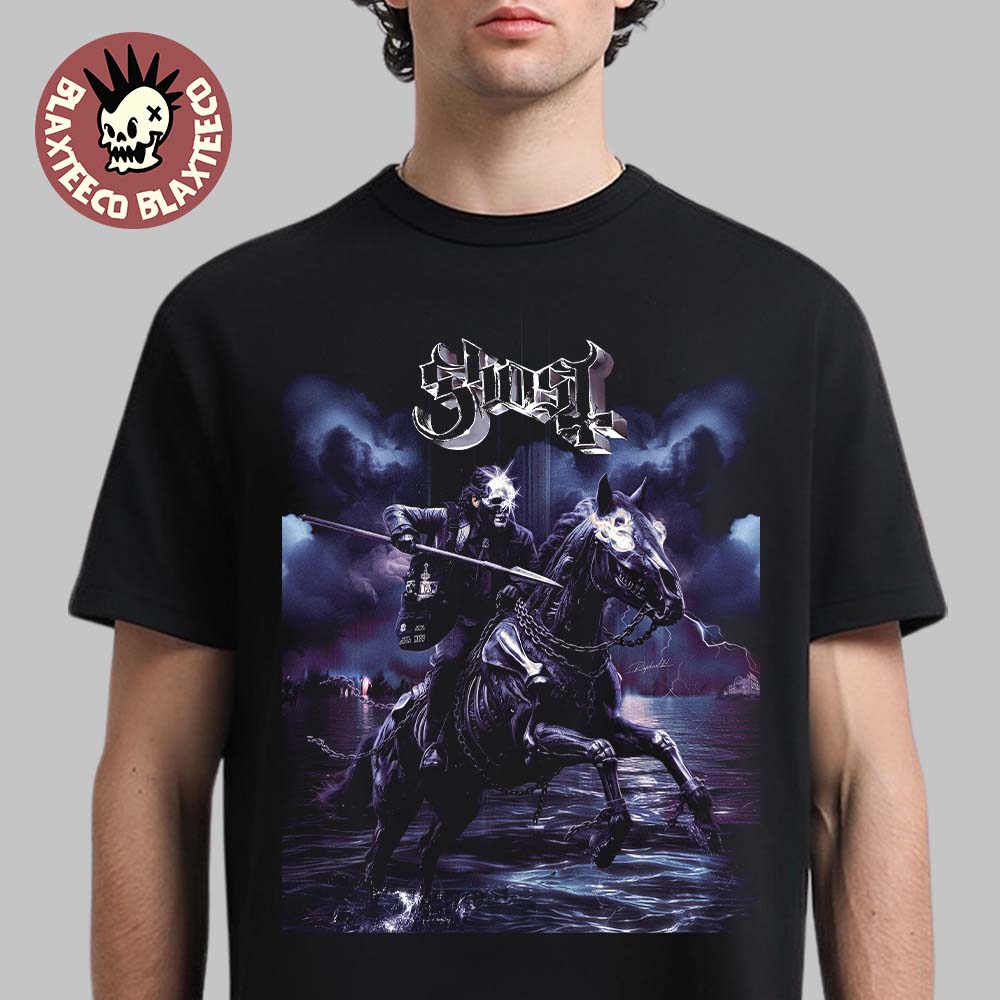 Ghost Papa V Perpetua Skeletour 2026 The Horsemen Art T-Shirt Unisex T-shirt, Sweatshirt, Hoodie, Long Sleeve Tee - T-Shirt, Sweatshirt, Hoodie