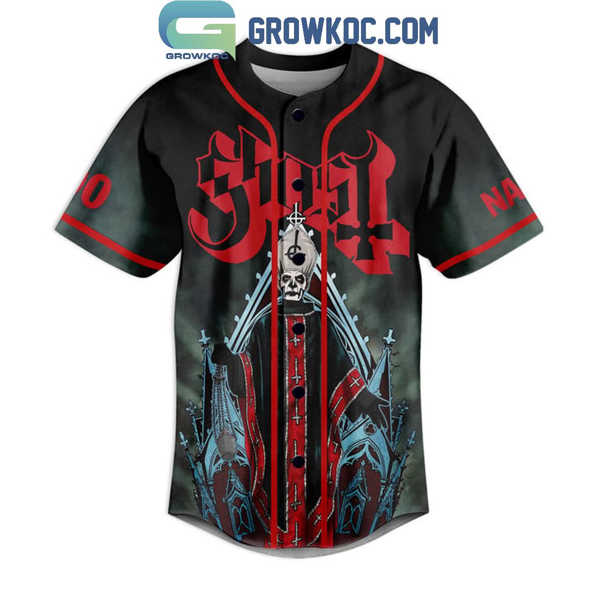 Ghost Rite Here Rite Now Legend Performance Personalized Baseball Jersey baseball jersey product view 2